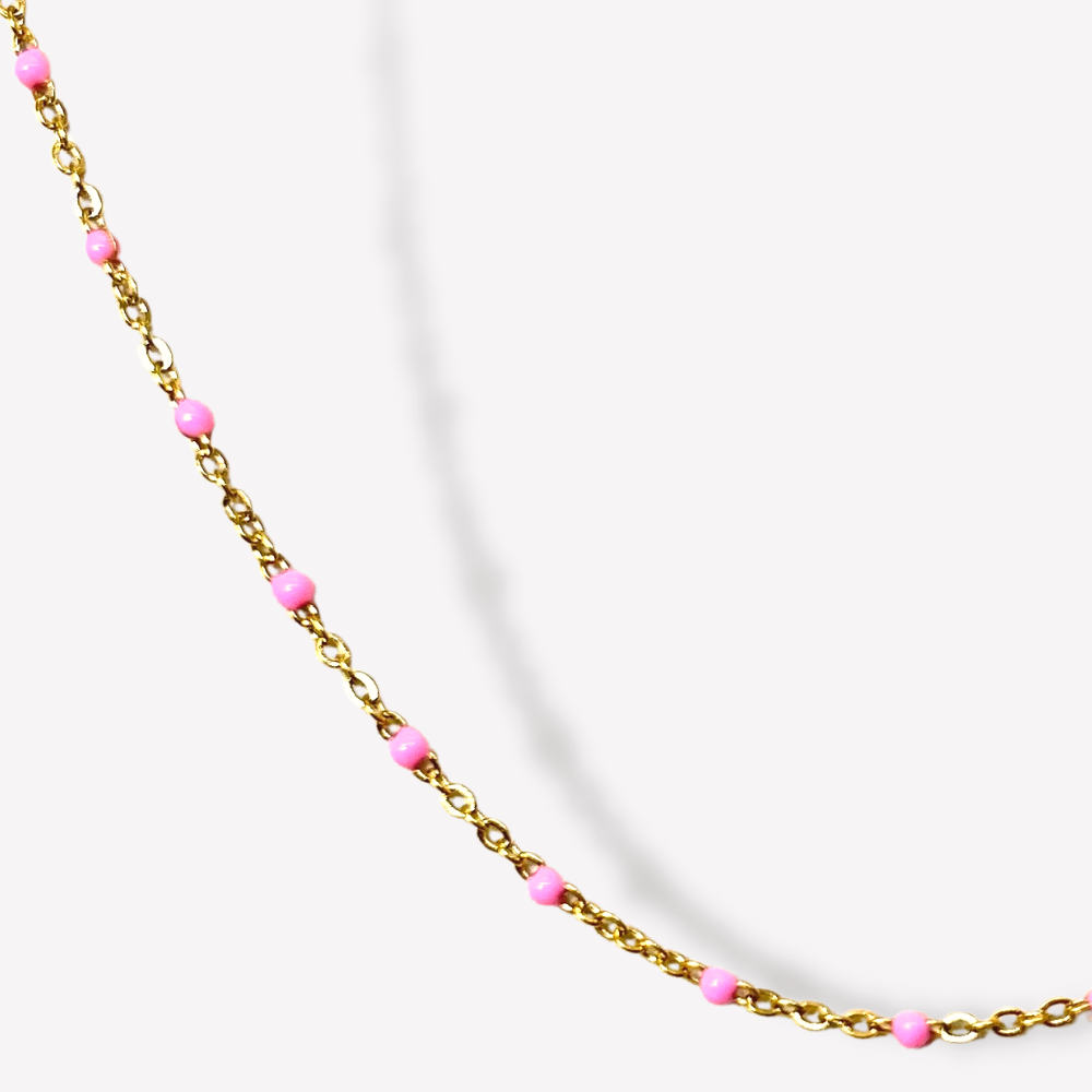Collier boule coloré
