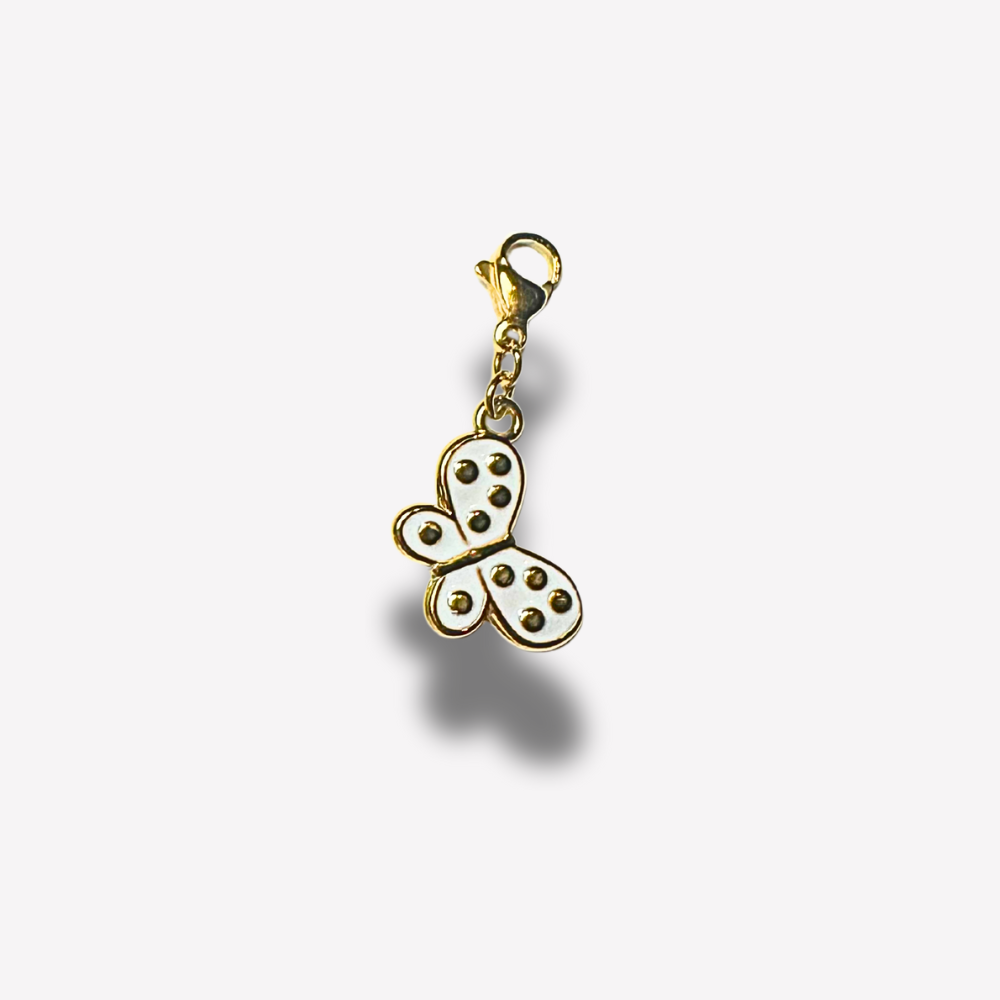 Charm Papillon Blanc  | Gaou Bijoux