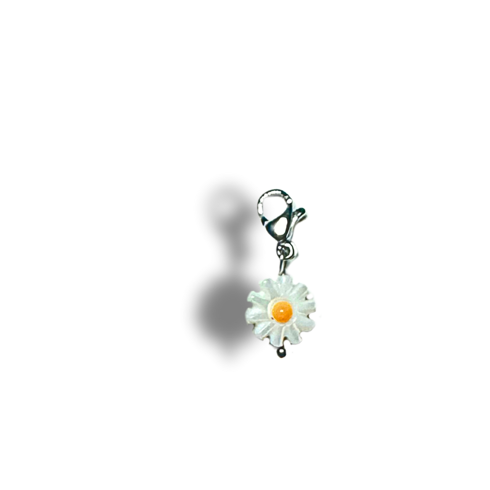 Charm Marguerite Émaillée | Colliers Charms Personnalisé