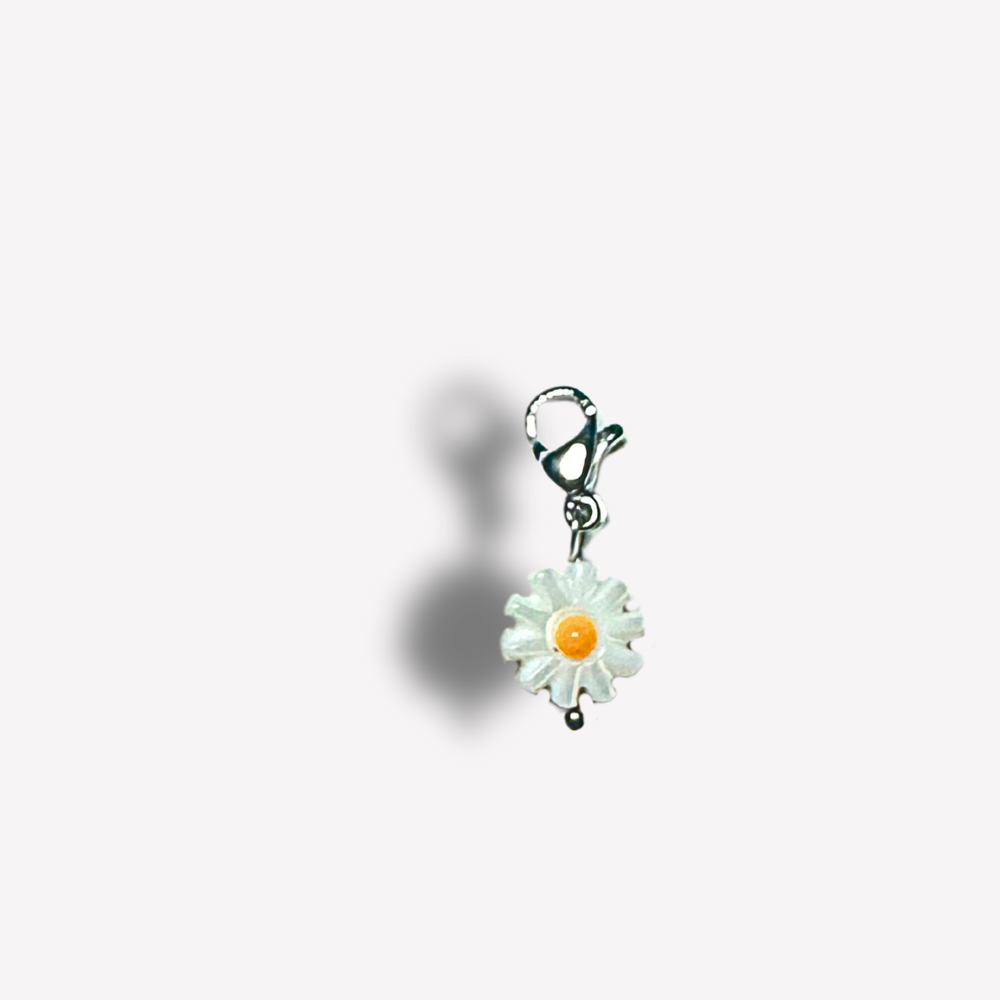 Charm Marguerite Émaillée | Colliers Charms Personnalisé