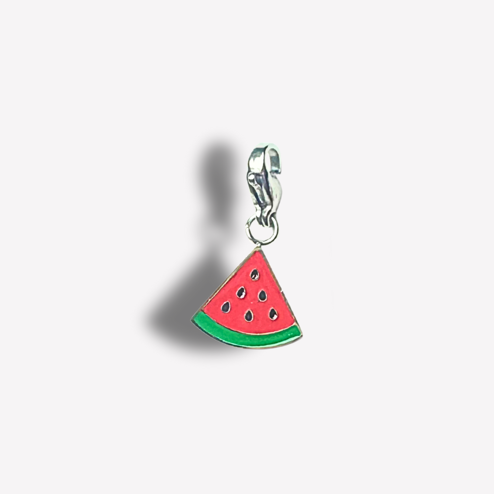 Charm Pastèque Émaillée | Colliers Charms Personnalisé