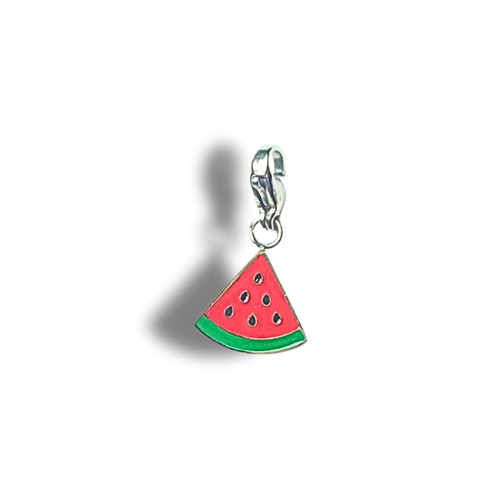Charm Pastèque Émaillée | Colliers Charms Personnalisé