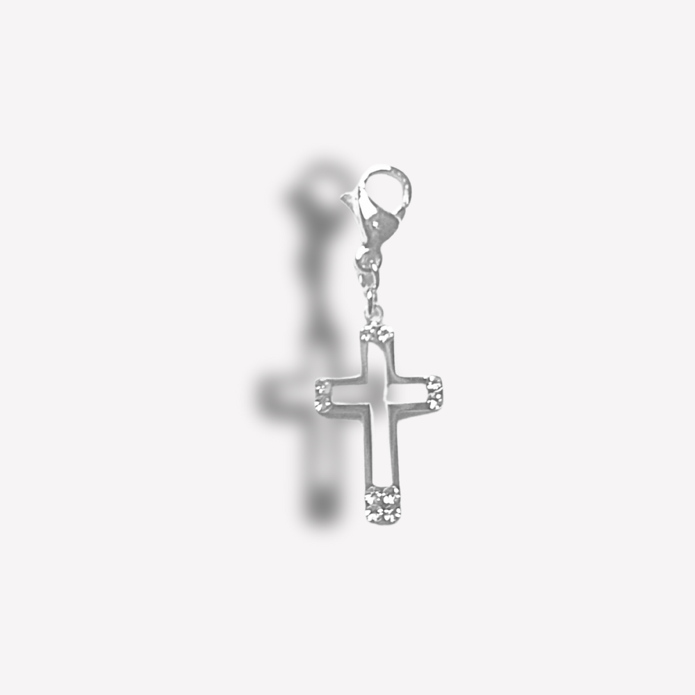 Charm Croix Strass | Colliers Charms Personnalisé