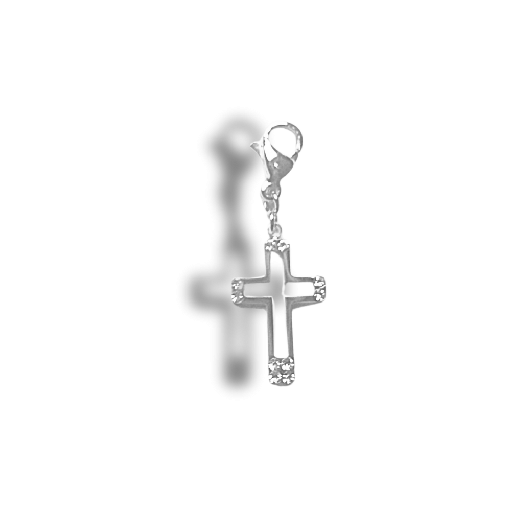 Charm Croix Strass | Colliers Charms Personnalisé