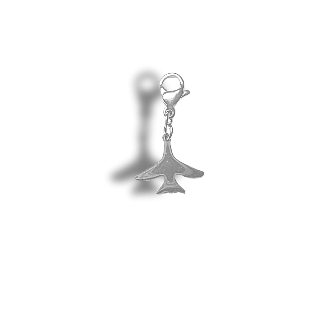 Charm Avion Argenté | Colliers Charms Personnalisé