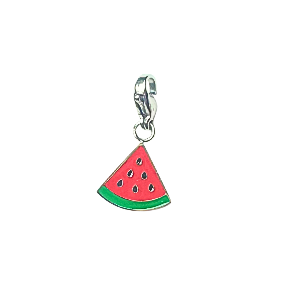 Charm Pastèque Émaillée | Colliers Charms Personnalisé