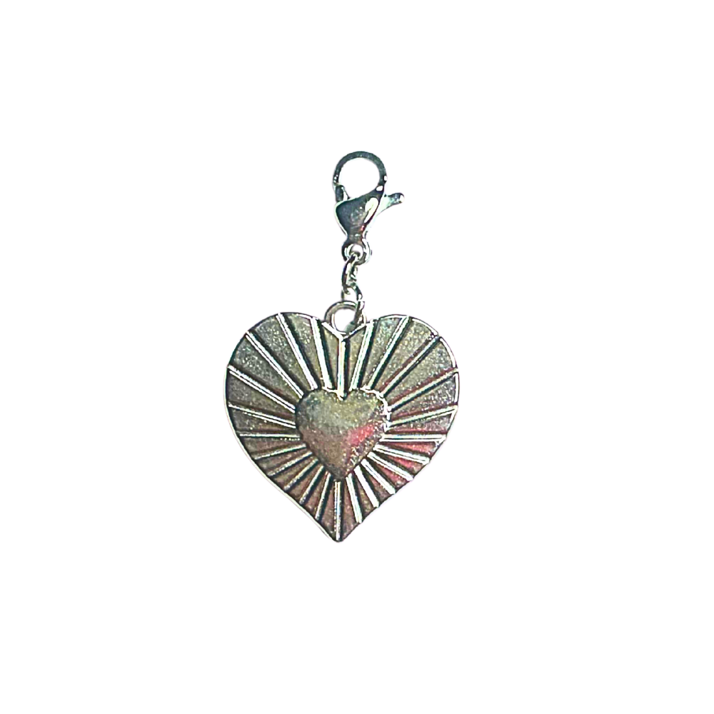 Charm Cœur Rayonnant | Colliers Charms Personnalisé