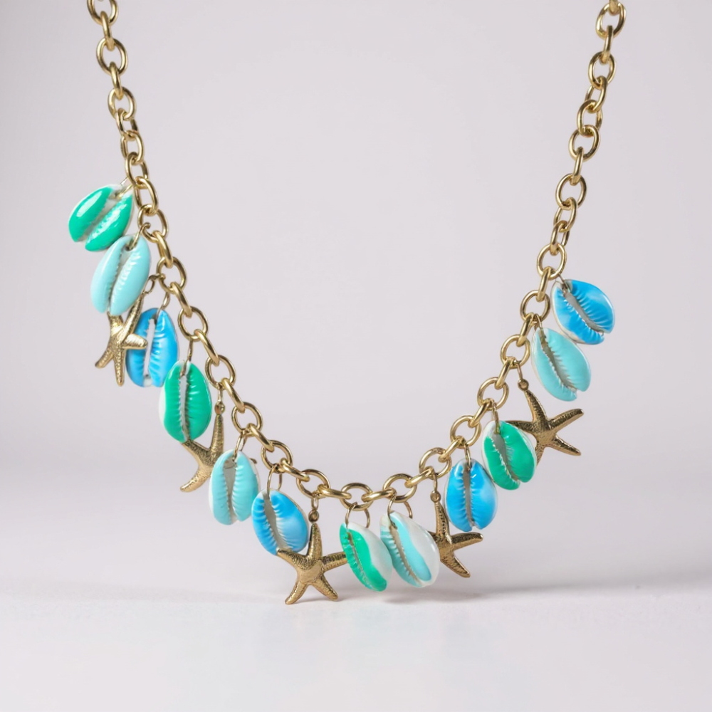 Collier coquillages & étoiles de mer – Bijou bohème chic été | Gaou Bijoux