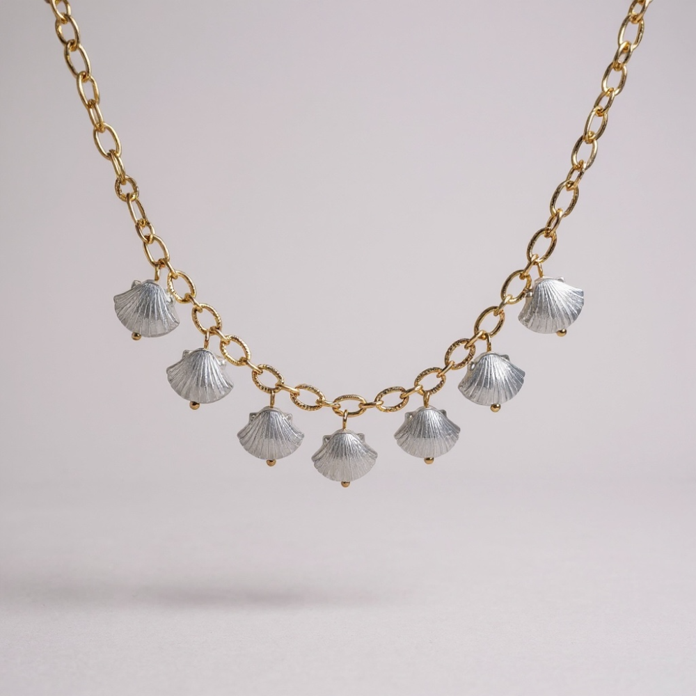 Collier pendentifs coquillages blancs – Bijou marin chic | Gaou Bijoux