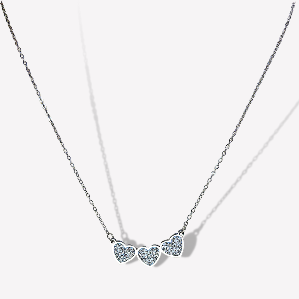 Collier Triple coeur  | Gaou Bijoux