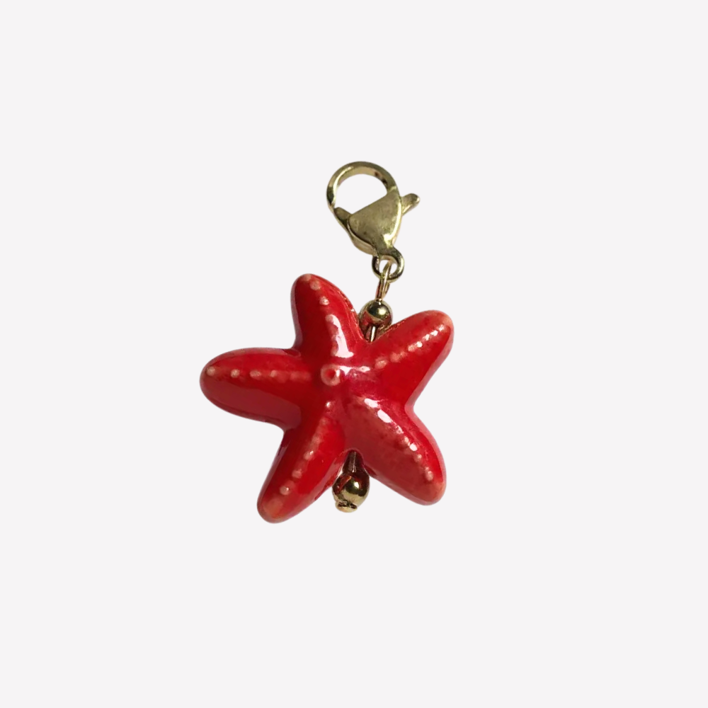 Charm Étoile de Mer Rouge | Collier Charms Personnalisé | Gaou Bijoux