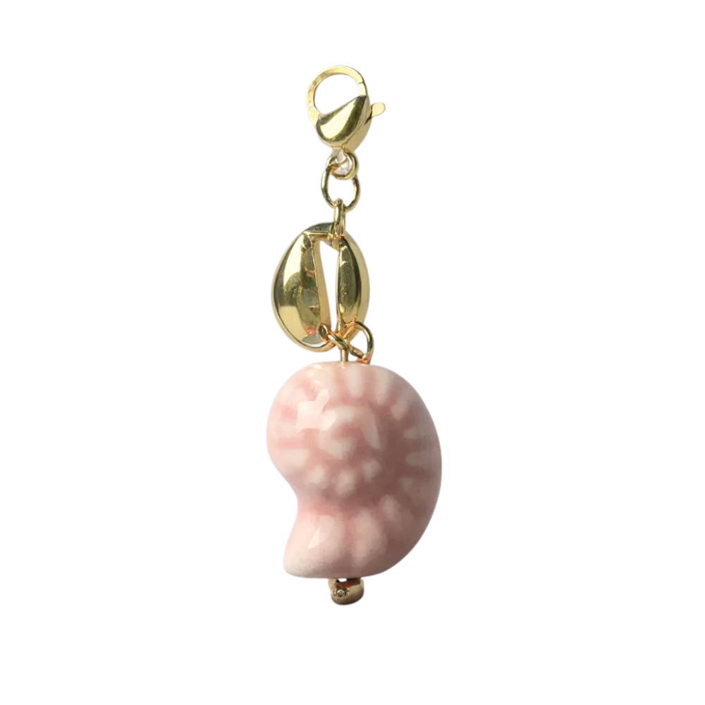 Charm Coquillage Rose | Collier Charms Personnalisé