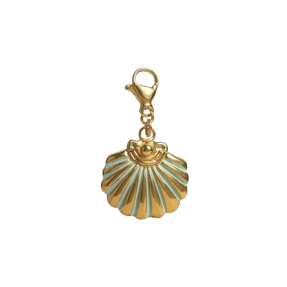 Charm Coquille Saint-Jacques Turquoise | Collier Charms Personnalisé
