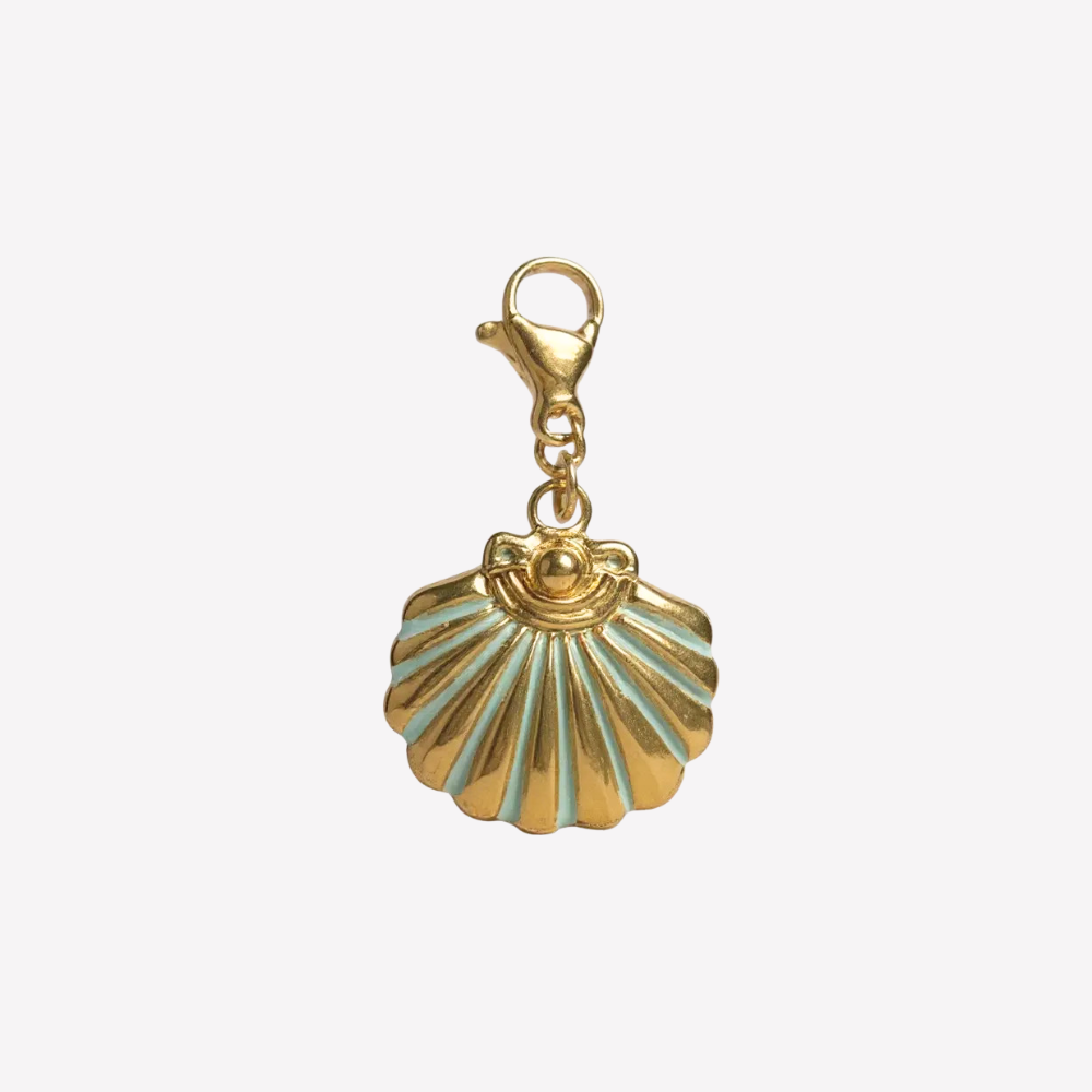 Charm Coquille Saint-Jacques Turquoise | Collier Charms Personnalisé