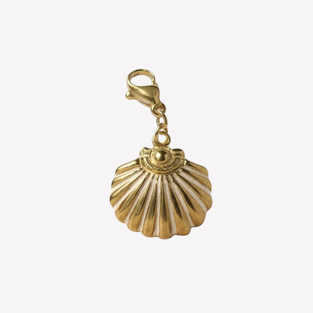 Charm Coquille Saint-Jacques Blanche | Collier Charms Personnalisé
