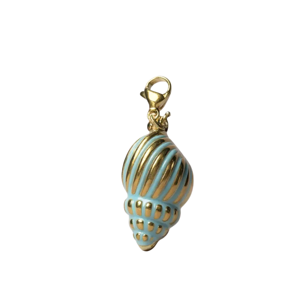 Charm Conque Turquoise | Collier Charms Personnalisé