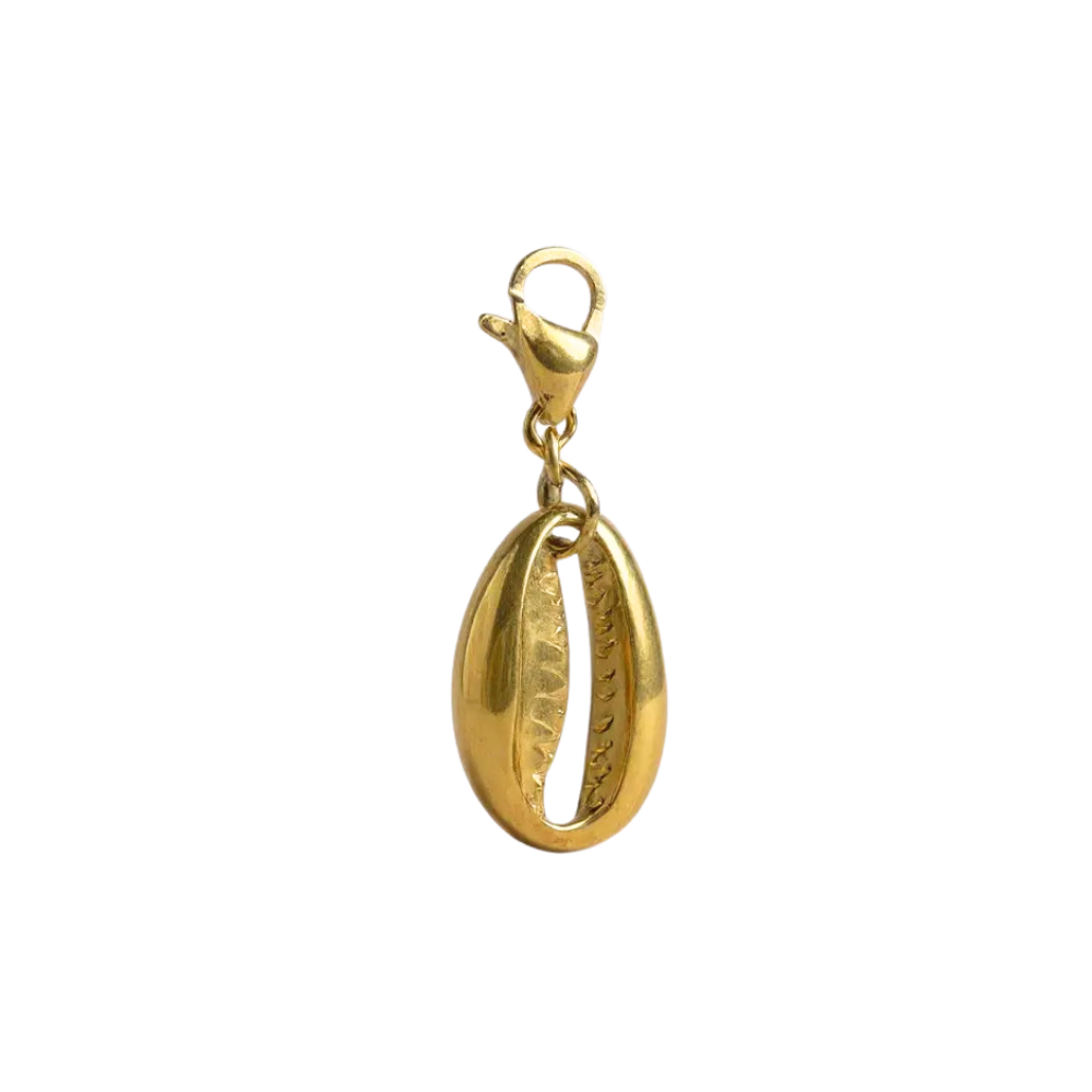 Charm Cauri Doré | Collier Charms Personnalisé