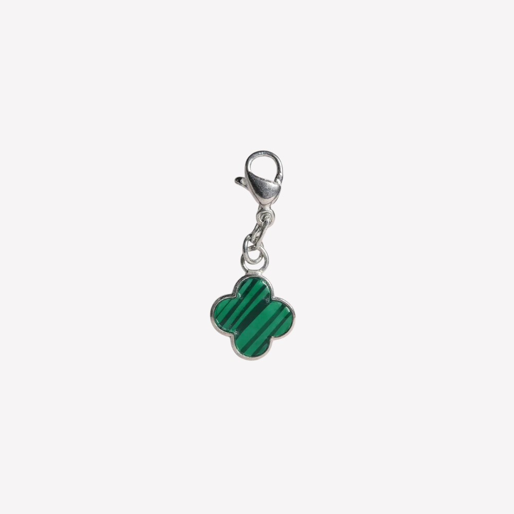 Charm Trèfle Vert | Collier Charms Personnalisé