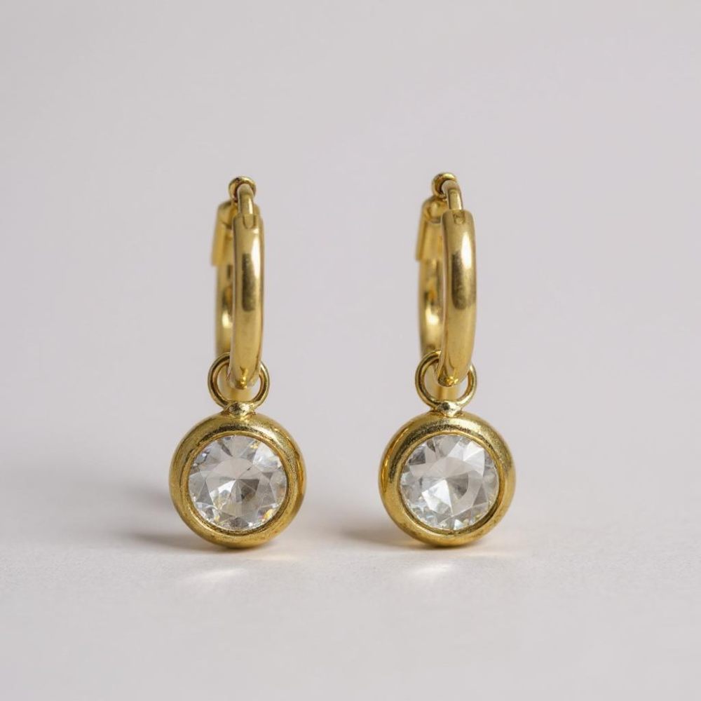 Boucles d'Oreilles Diamants | Acier inoxydable | Gaou Bijoux
