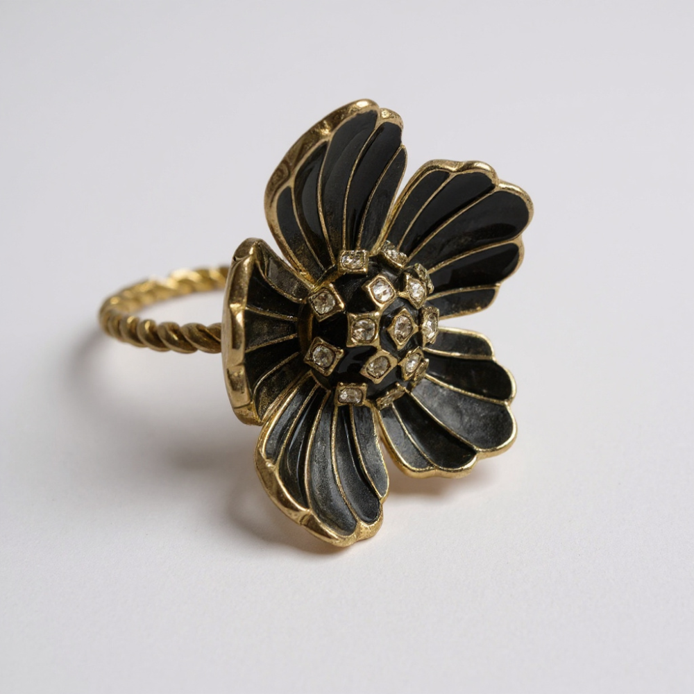 Bague Fleur en Acier Inoxydable | Bijoux Femme Élégants Gaou Bijoux