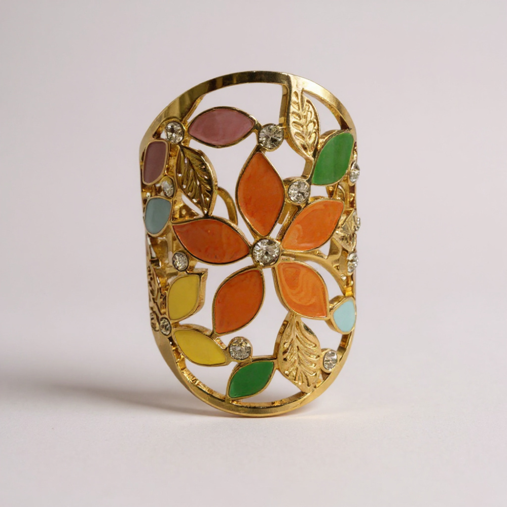 Bague Fleur Ajourée Acier Inoxydable | Gaou Bijoux