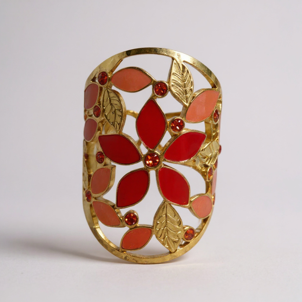 Bague Fleur Ajourée Acier Inoxydable | Gaou Bijoux