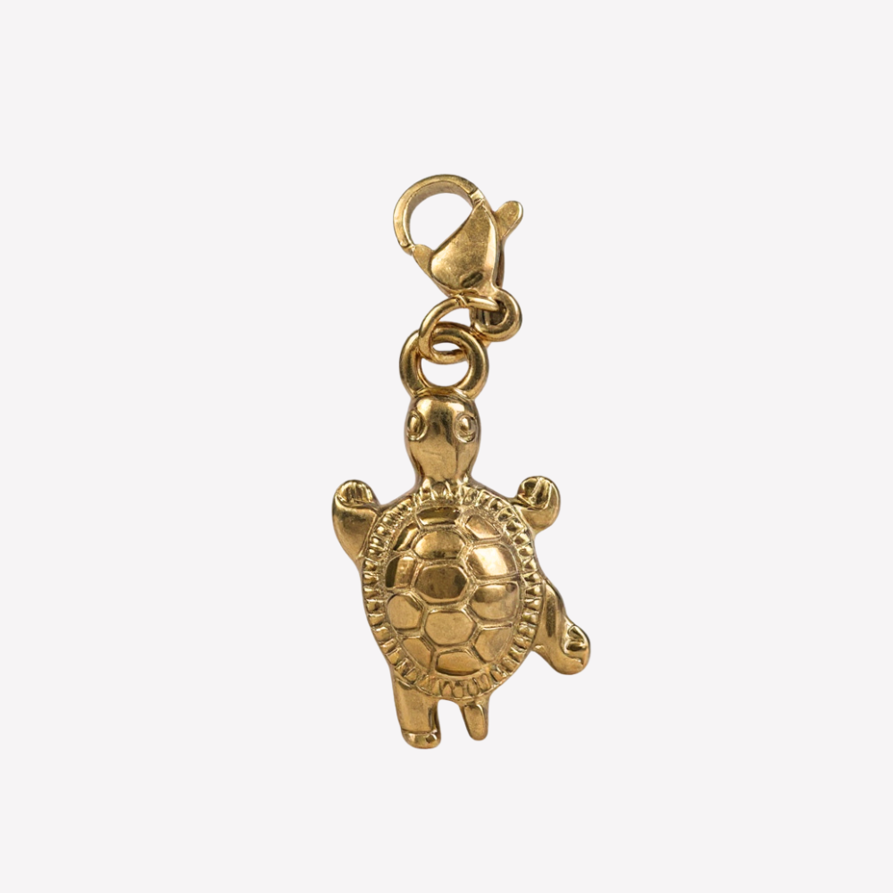 Charm Tortue Dorée Classique | Collier Charms Personnalisable | Gaou Bijoux