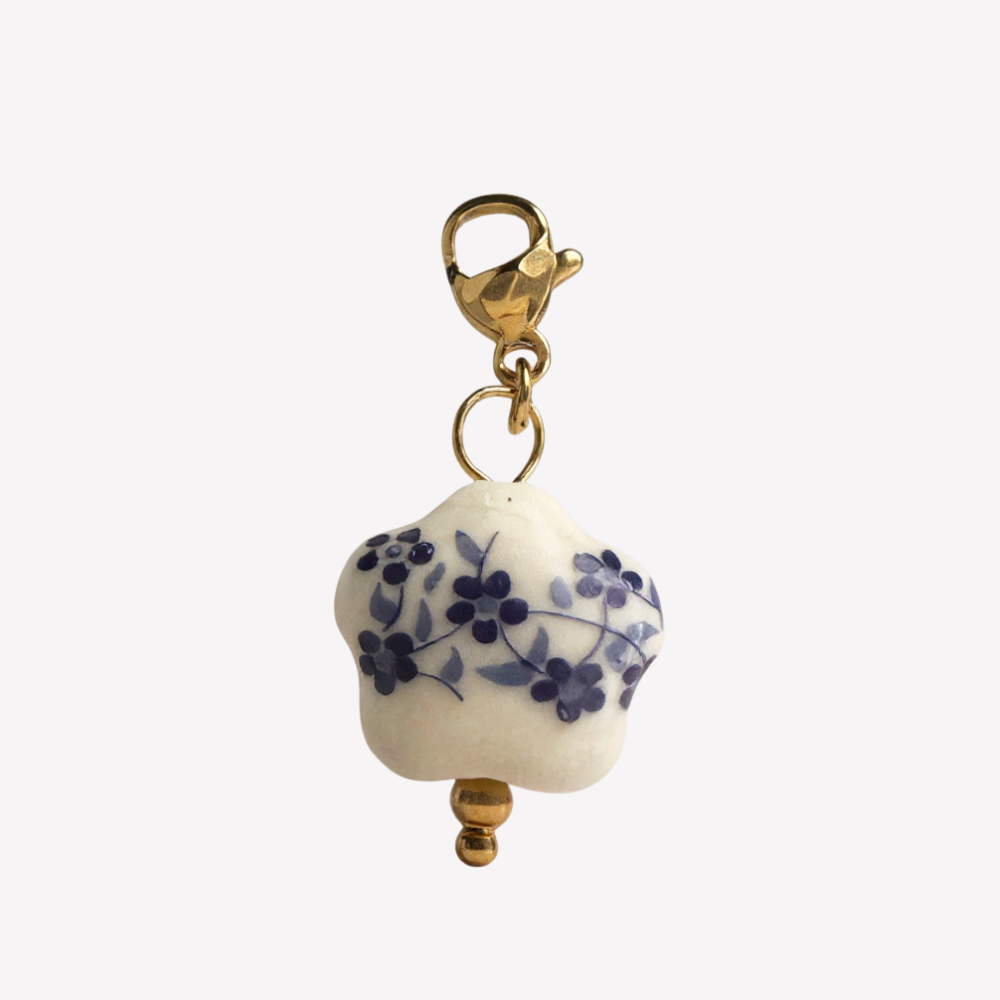 Charm Perle Fleurie | Collier Charms Personnalisable | Gaou Bijoux