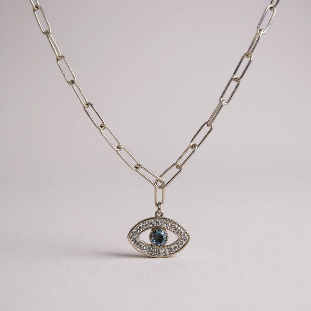 Collier Œil Protecteur argent ou doré – acier inoxydable | Gaou Bijoux