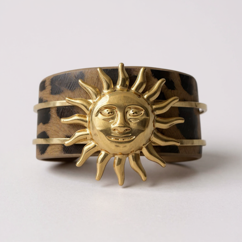 Bracelet Soleil Doré Léopard
