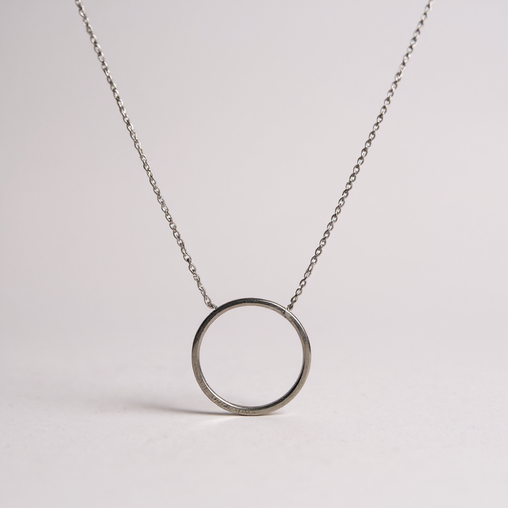 Collier cercle minimaliste acier inoxydable doré ou argenté | Gaou Bijoux