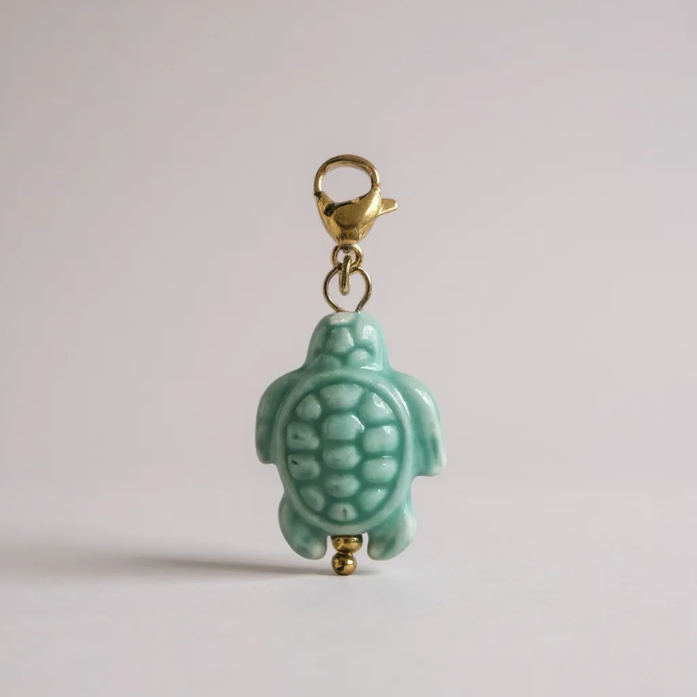 Charm Tortue turquoise – collier charms personnalisable | Gaou Bijoux