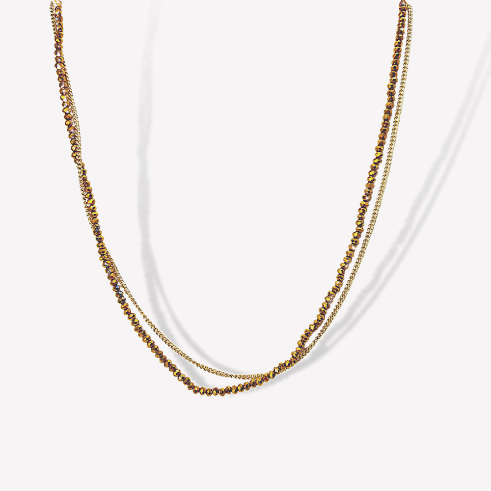 Collier Double brillant  | Gaou Bijoux