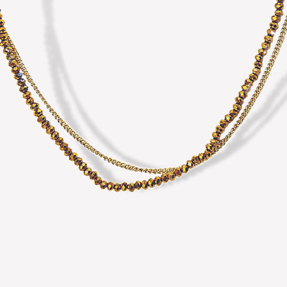 Collier Double brillant  | Gaou Bijoux