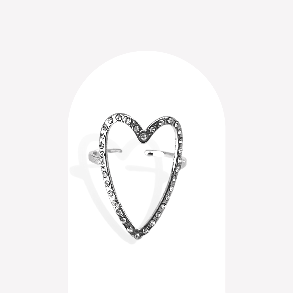 Bague Coeur et diamant  | Gaou Bijoux