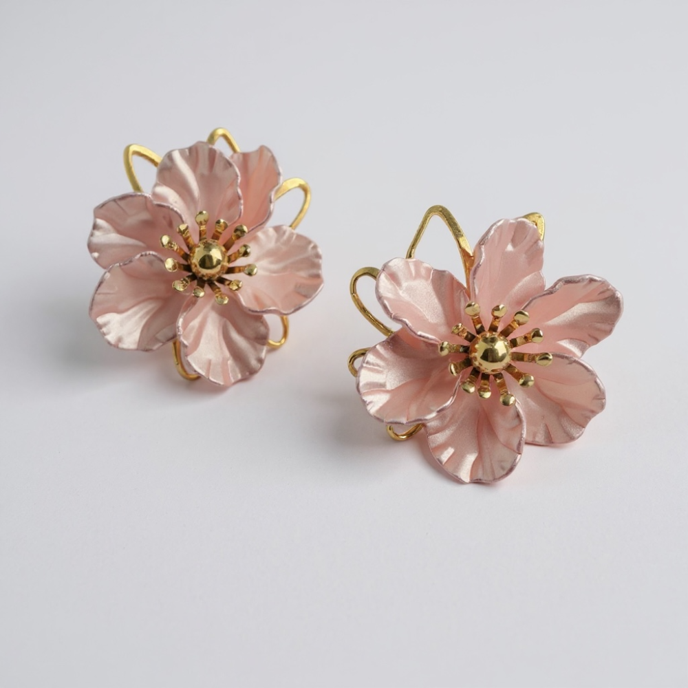 Boucles d’Oreilles Fleur – Déclinaisons Turquoise, Rose & Blanche | Gaou Bijoux