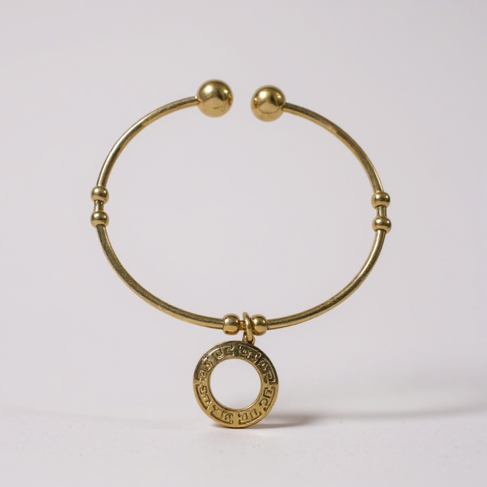 Jonc Cercle Gravé en acier inoxydable | Gaou Bijoux