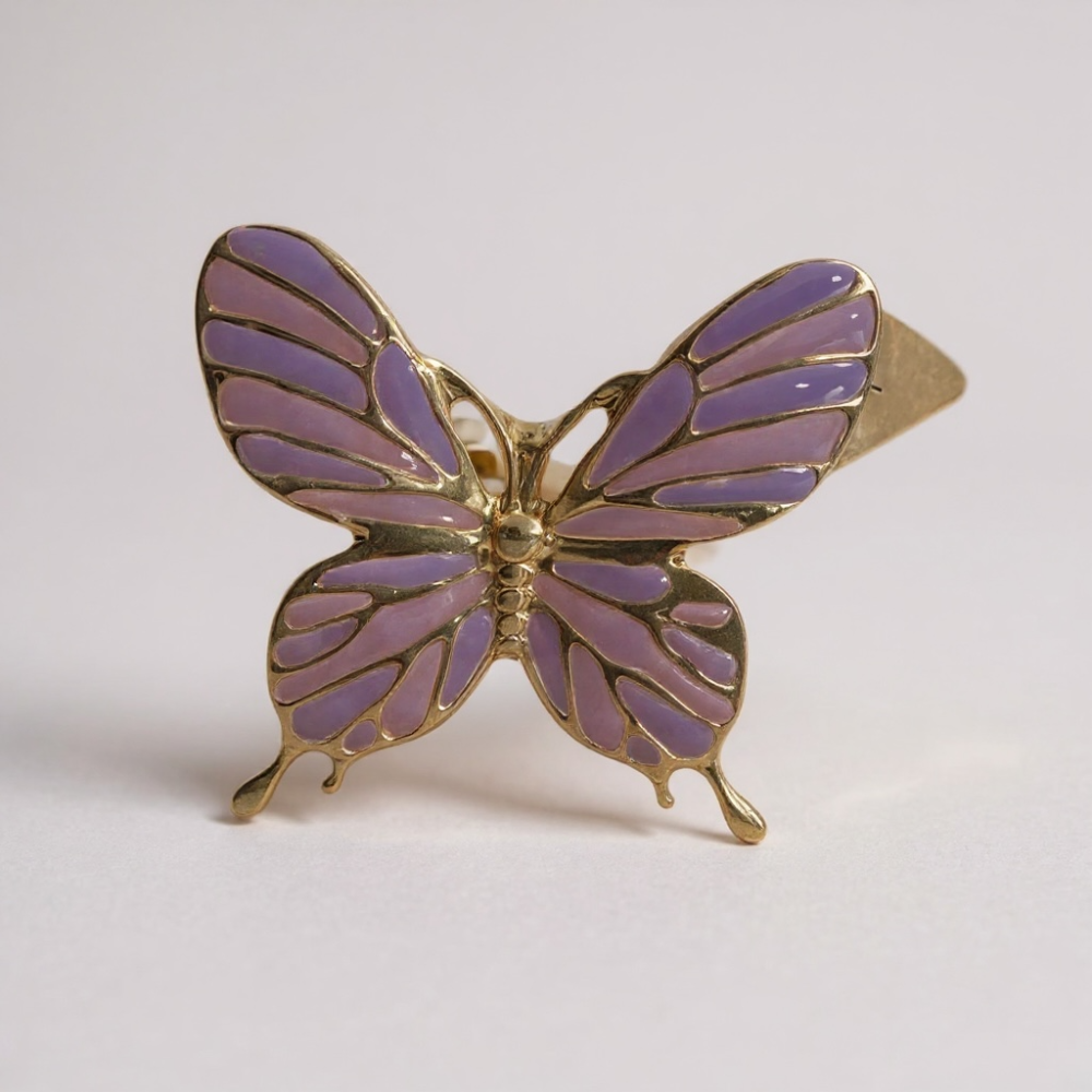 Bague Papillon Émaillée – bijoux acier inoxydable | Gaou Bijoux