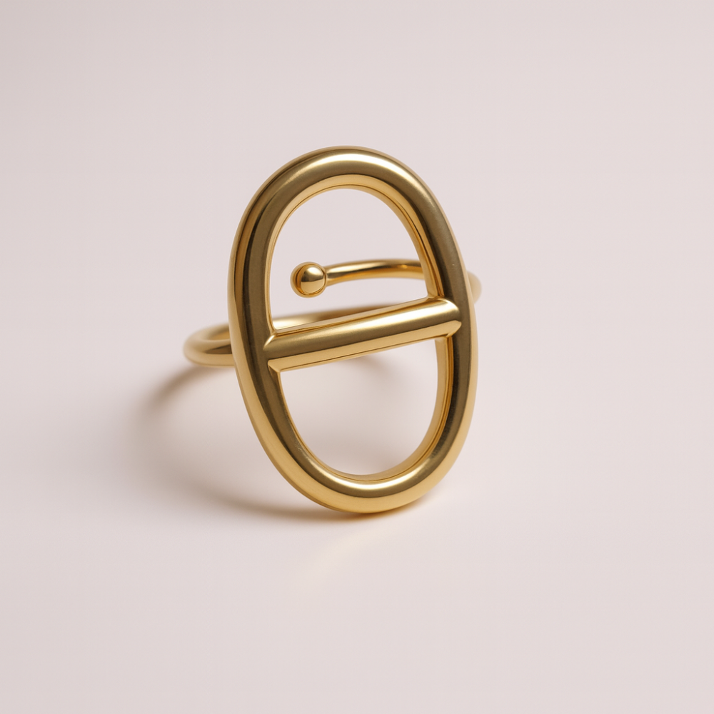 Bague maille marine doré ou argenté – bague acier inoxydable | Gaou Bijoux