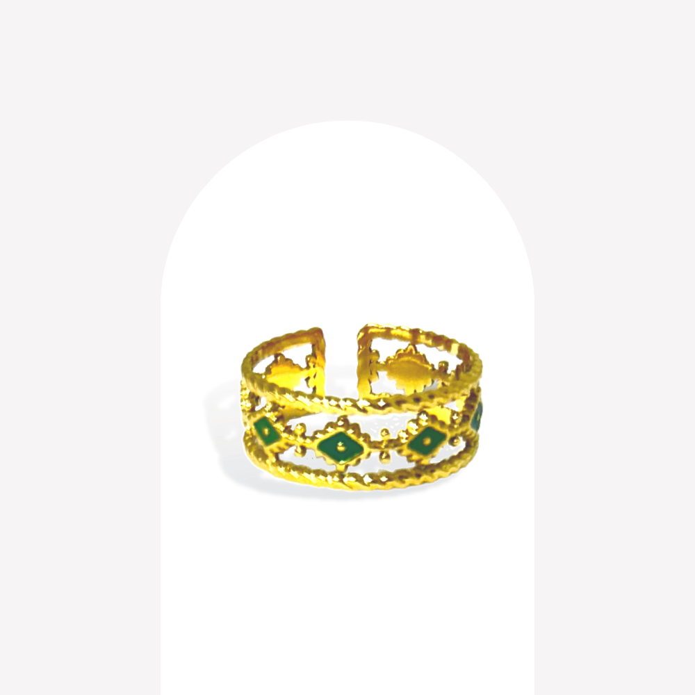 Bague Royale Green  | Gaou Bijoux