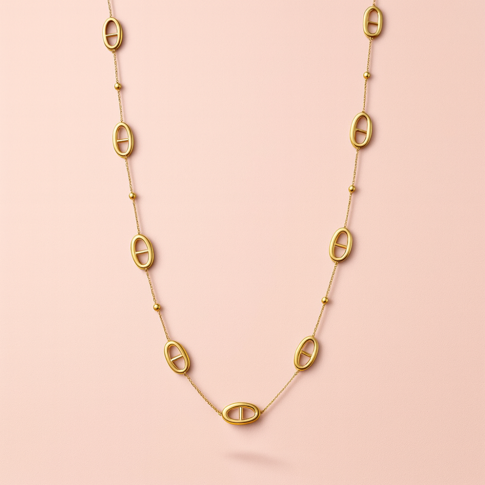 Collier Maille Marine – Sautoir doré en acier inoxydable | Gaou Bijoux