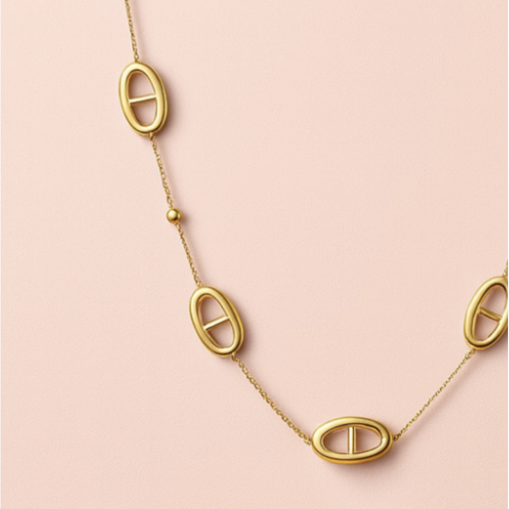 Collier Maille Marine – Sautoir doré en acier inoxydable | Gaou Bijoux