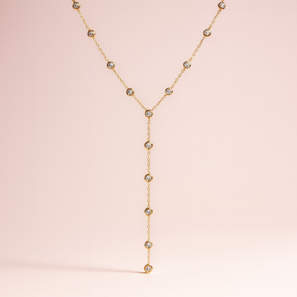 Collier Y Très Long acier inoxydable | Gaou Bijoux