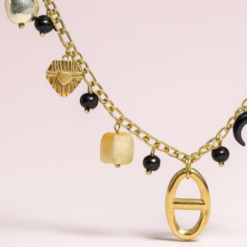 Collier Charms Marine Doré — bijoux acier inoxydable | Gaou Bijoux