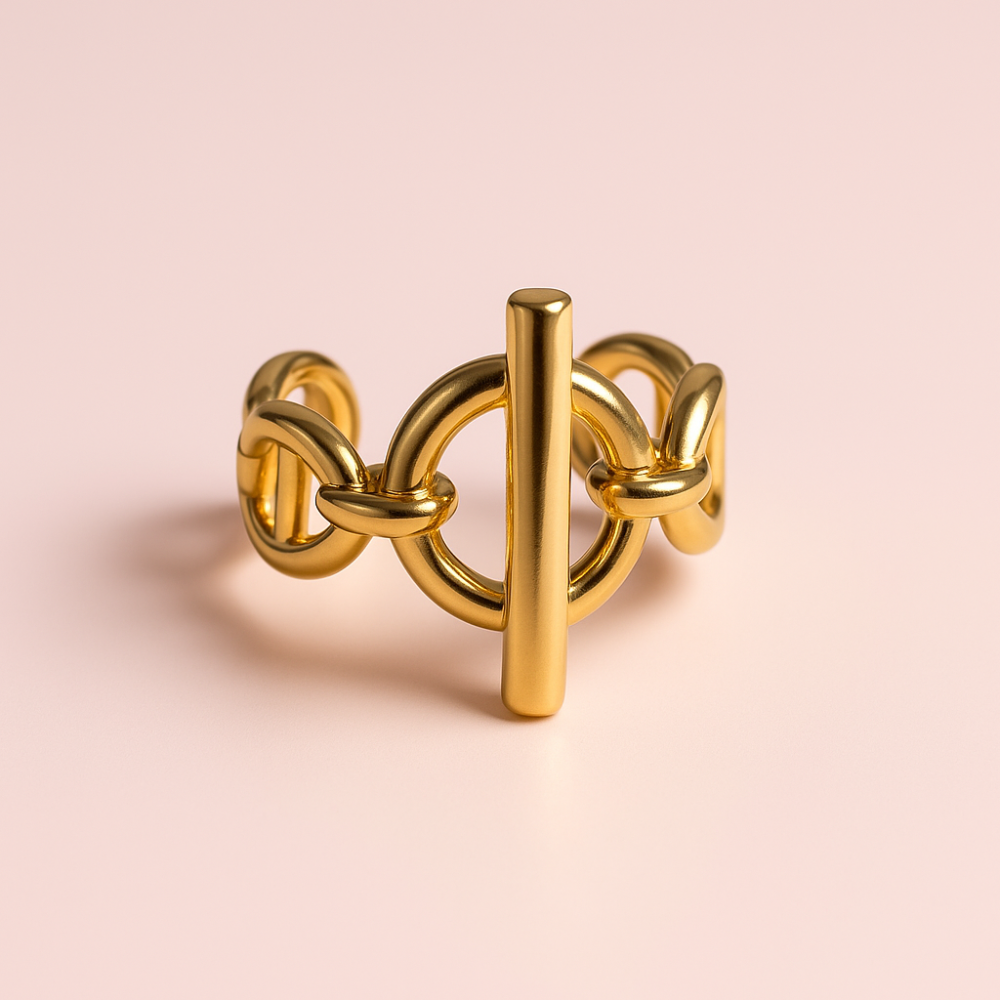 Bague Maille Marine Barre – bijoux acier inoxydable | Gaou Bijoux