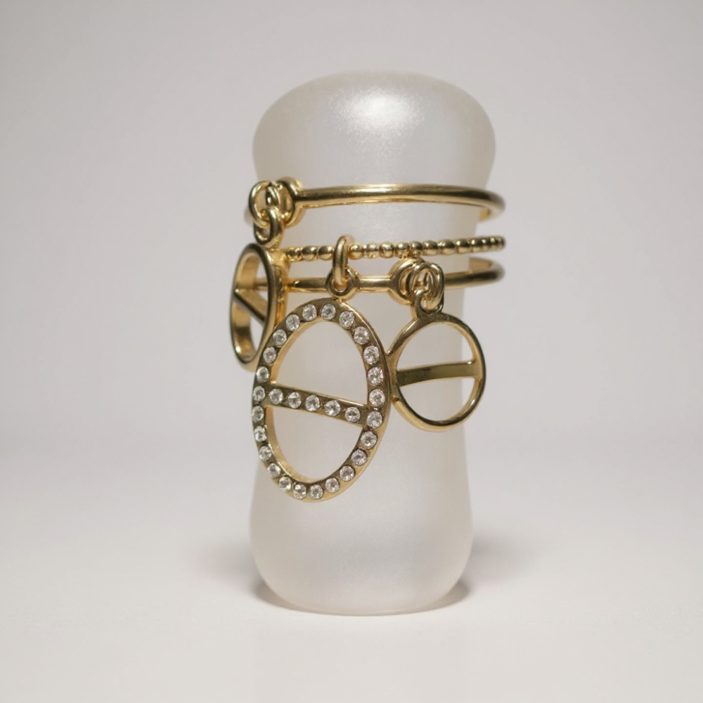 Bague Charms Maille Marine Strass – bijoux acier inoxydable | Gaou Bijoux