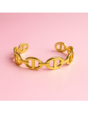 Jonc Maille Marine – bracelet doré en acier inoxydable | Gaou Bijoux