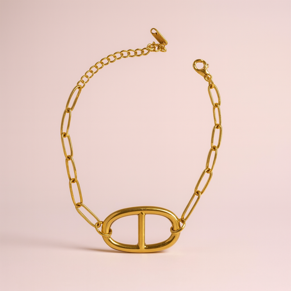 Bracelet Maille Marine Doré  – bijoux acier inoxydable | Gaou Bijoux