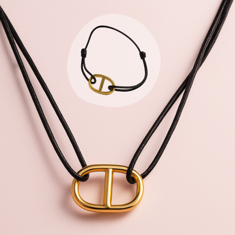 Pack Corde Maille Marine – Collier & Bracelet bijoux acier inoxydable | Gaou Bijoux