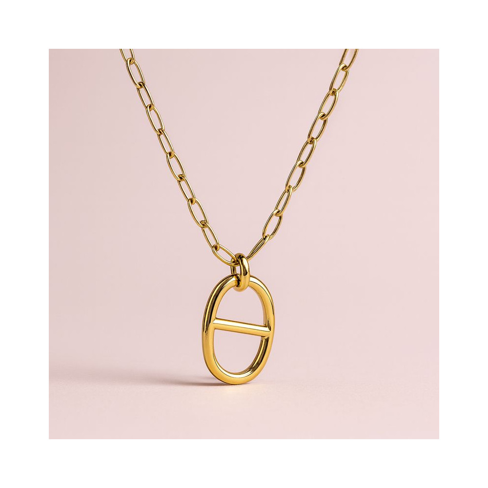 Collier Maille Marine Ovale – Chaîne Maillons Tendance | Gaou Bijoux
